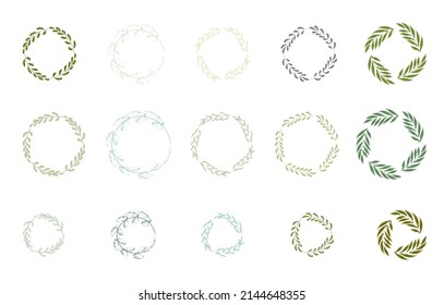 wreaths design vector background  set    