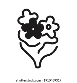 Wreaths flower icon vector illustration isolated on white