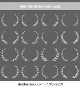 wreaths vector templates