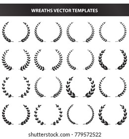 wreaths vector templates