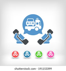 Wrecker call icon