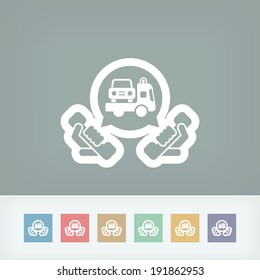 Wrecker call icon