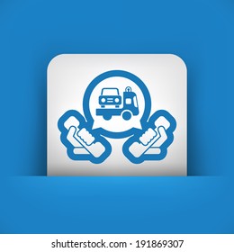 Wrecker call icon