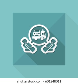 Wrecker call icon