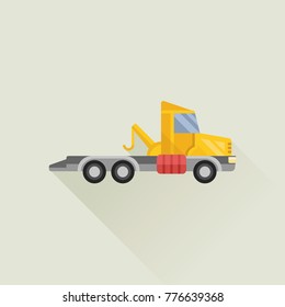 wrecker truck vector icon