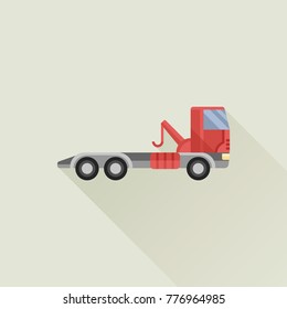 wrecker truck vector icon