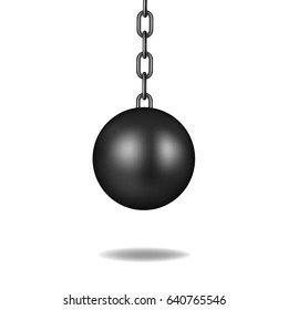 Wrecking ball in black design 