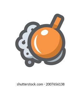 Wrecking ball Destruction Vector icon Cartoon illustration