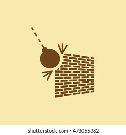 Wrecking Ball Icon.