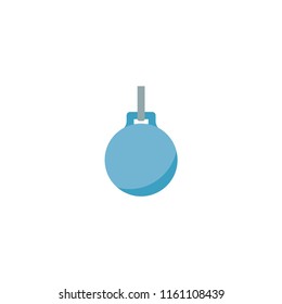Wrecking ball icon flat element. Vector illustration of wrecking ball icon flat isolated on clean background for your web mobile app logo design.