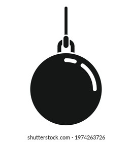 Wrecking ball icon. Simple illustration of wrecking ball vector icon for web design isolated on white background