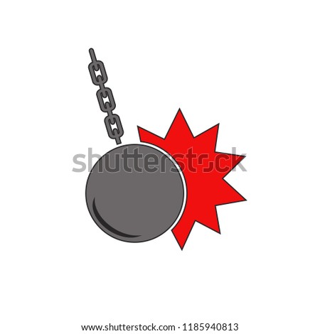 wrecking ball symbol