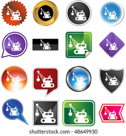 Wrackball-Web-Button einzeln auf Hintergrund