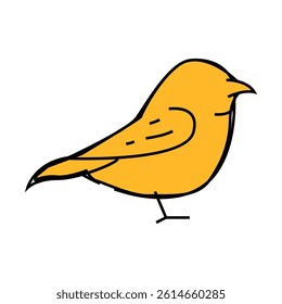 wren bird line icon vector. wren bird sign. isolated symbol illustration