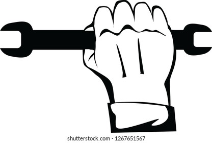 wrench arm image illustration