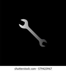 Wrench -  black vector icon