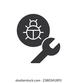 Wrench Bug Icon - Malware Icon