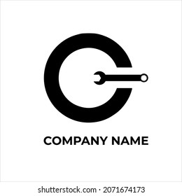 wrench with a circle in the shape of a letter C