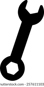 wrench, clipart, silhouette, for designers