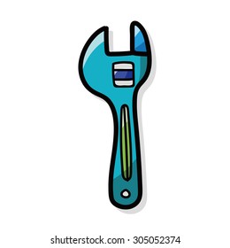 wrench color doodle