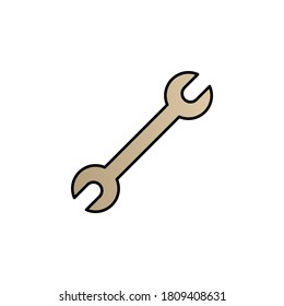 Wrench color gradient vector icon