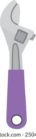 Wrench color icon. Repair tool. Spanner symbol