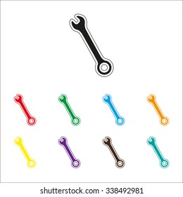 Wrench - color vector icon