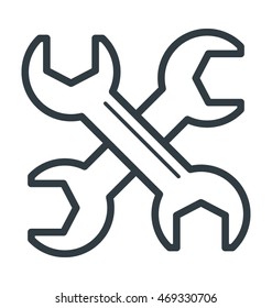 Wrench Colored Vector Icon