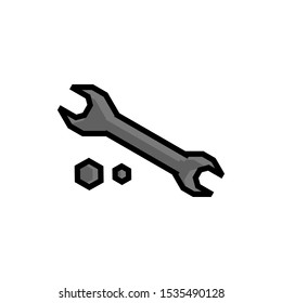 Wrench Construction Tool Icon Symbol