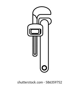 Wrench construction tool icon vector illustration graphic design