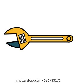 wrench construction tool isolated icon
