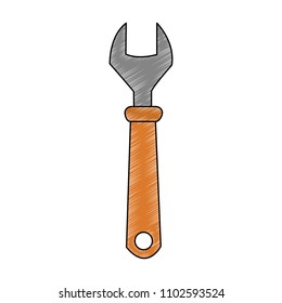 Wrench construction tool scribble