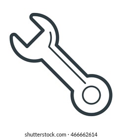 Wrench Cool Vector Icon