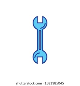 wrench design, Construction work repair reconstruction industry build and project theme Vector illustration