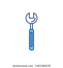 wrench design, Construction work repair reconstruction industry build and project theme Vector illustration