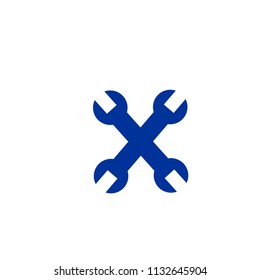 wrench engineer instrument line vector icon