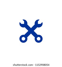 wrench engineer instrument line vector icon