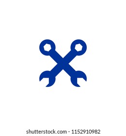 wrench engineer instrument line vector icon