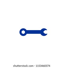 wrench engineer instrument line vector icon