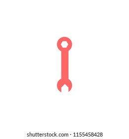 wrench engineer instrument line vector icon