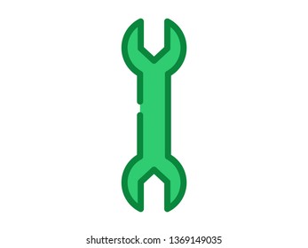 wrench filled line icon. Element of wrench icon for mobile concept and web apps. Thin filled line wrench icon can be used for web and mobile - Vector
