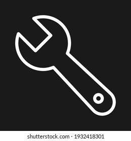 Wrench, fix, adjustable, settings icon vector image. Can also be used for customer support and UI. Suitable for use on web apps, mobile apps and print media.