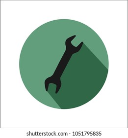 wrench flat icon