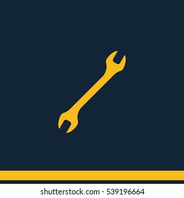 Wrench flat icon.