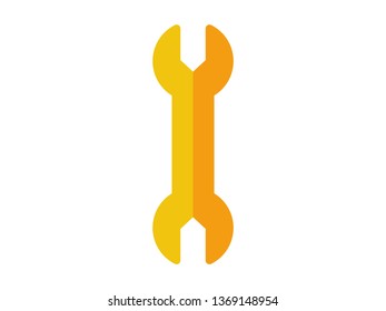 wrench flat icon. Element of wrench icon for mobile concept and web apps. Thin flat wrench icon can be used for web and mobile - Vector
