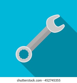 Wrench flat icon illustration isolated vector sign symbol