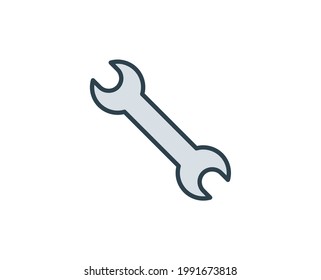 Wrench flat icon. Single high quality outline symbol for web design or mobile app.  House thin line signs for design logo, visit card, etc. Outline pictogram EPS10