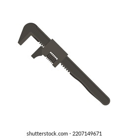 Wrench Flat Illustration. Clean Icon Design Element on Isolated White Background