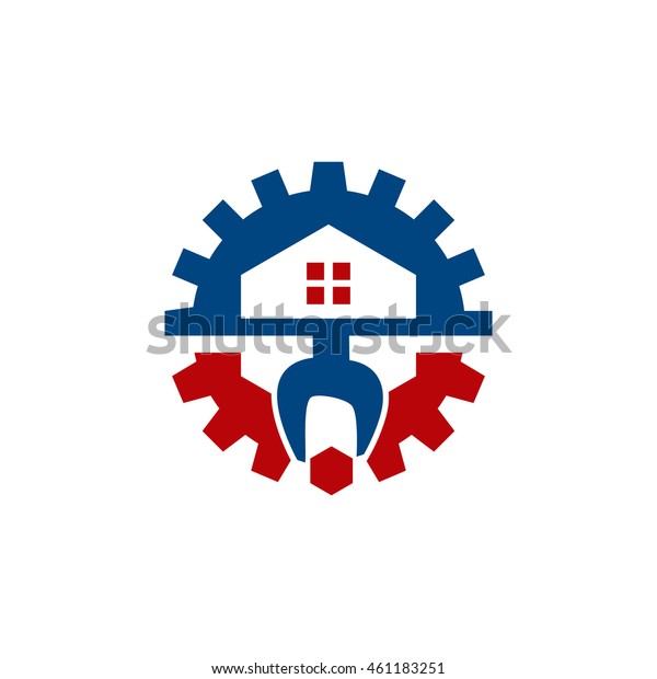 Wrench Gear Logo Stock Vector (Royalty Free) 461183251