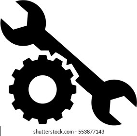 Wrench with gear wheel